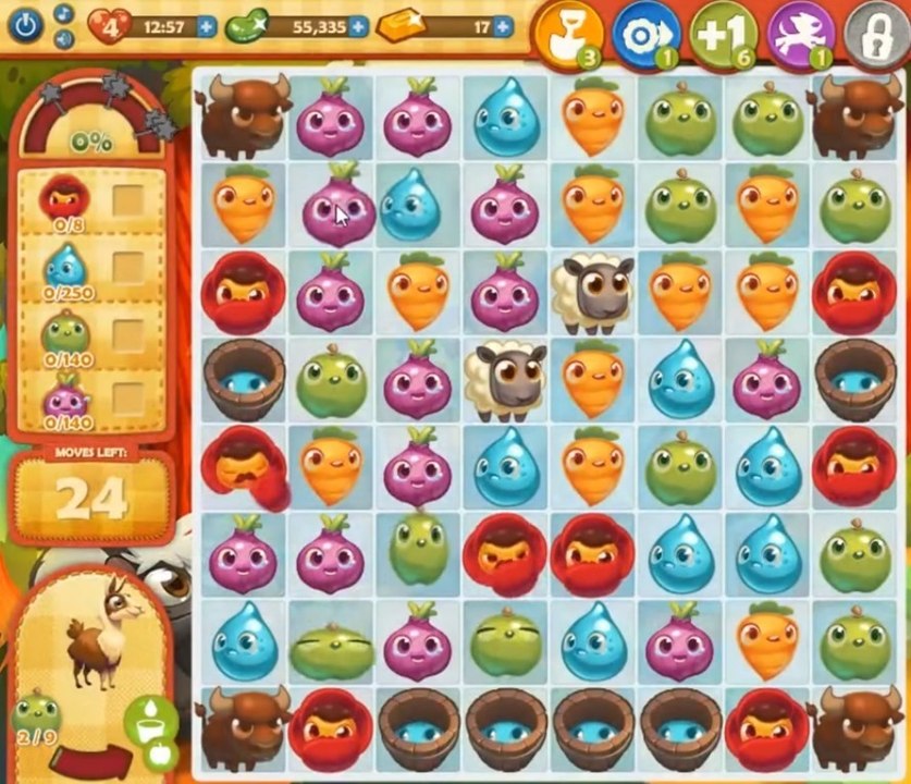 Farm Heroes Saga Level 725: Lösungen, Tipps und Tricks