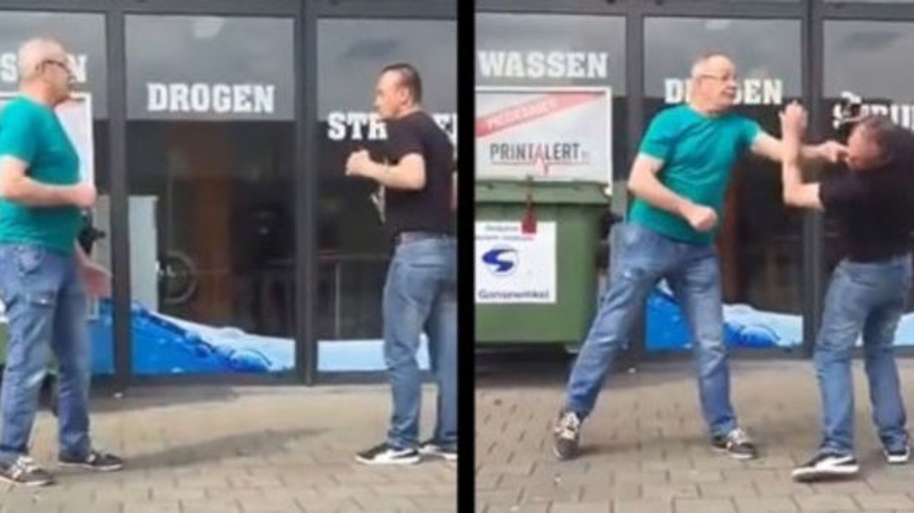 Dieser Betrunkene hätte diesen älteren Mann lieber nicht provozieren sollen…