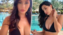 Nora Fatehi Looks Hot In Black Bikini, Asks, 