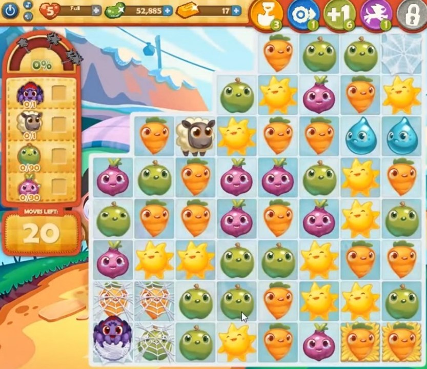 Farm Heroes Saga Level 734: Lösungen, Tipps und Tricks