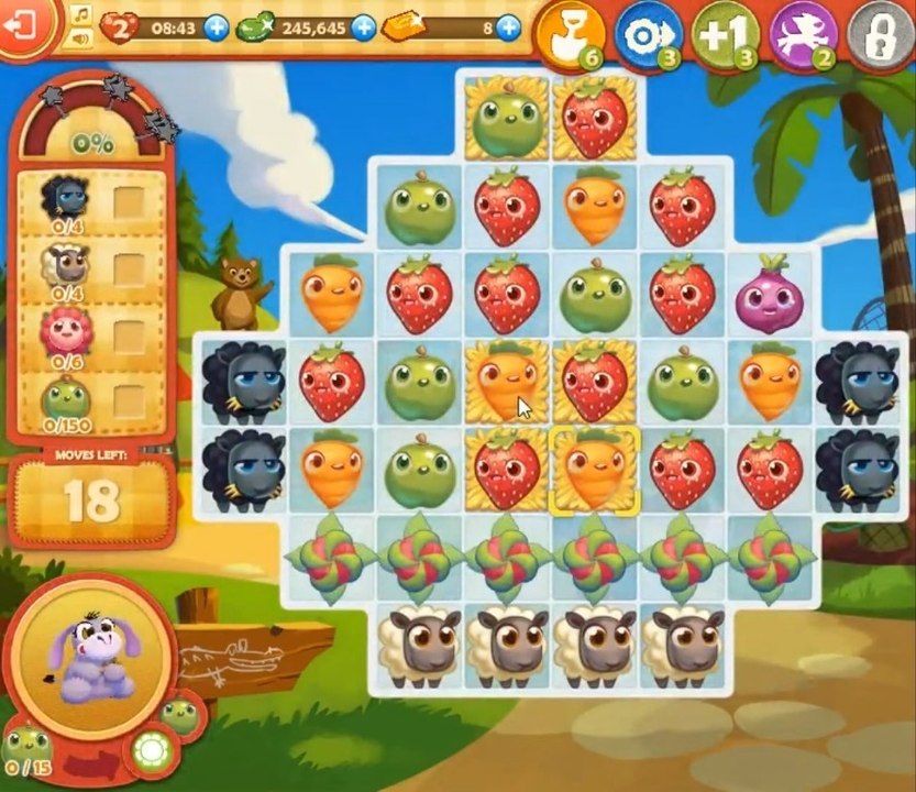 Farm Heroes Saga Level 809: Lösungen, Tipps und Tricks