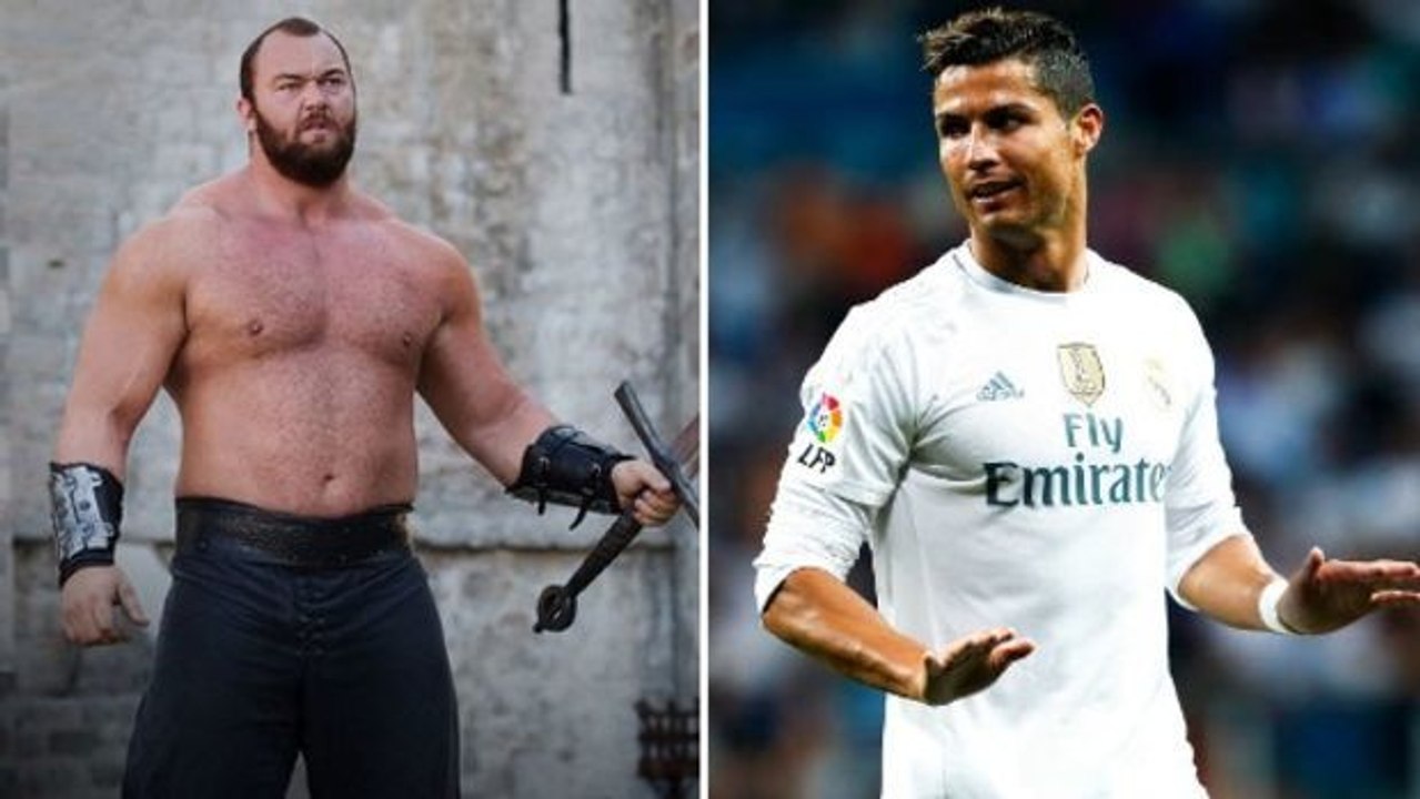 The Mountain droht Ronaldo in typischer Game of Thrones Manier