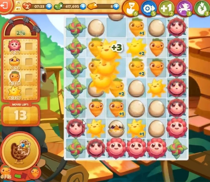 Farm Heroes Saga Level 843: Lösungen, Tipps und Tricks