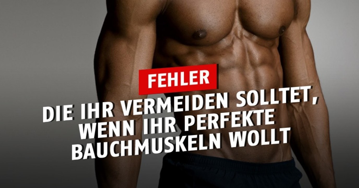 Jeff Cavaliere erklärt euch, welchen Fehler man nicht machen sollte, um schöne Bauchmuskeln zu haben