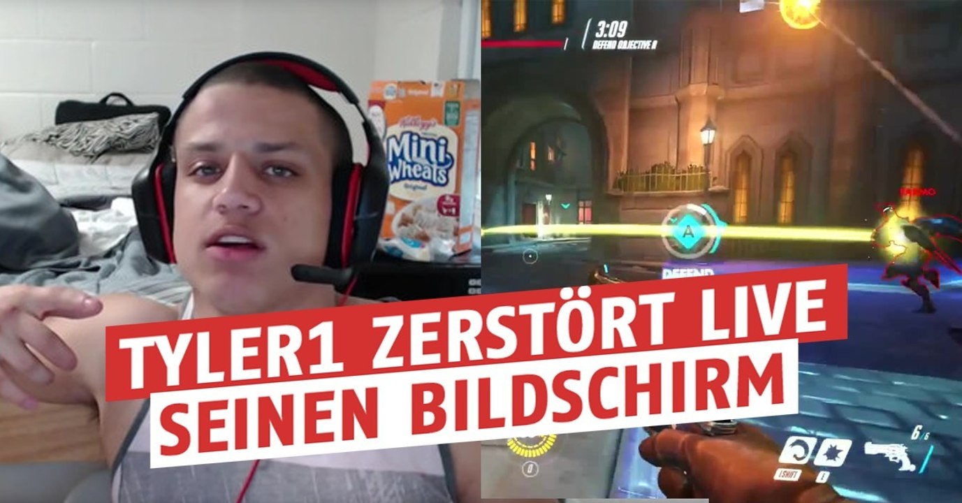 Twitch: Fail auf Overwatch! Ein aus LoL verbannter Spieler zerstört seinen Bildschirm