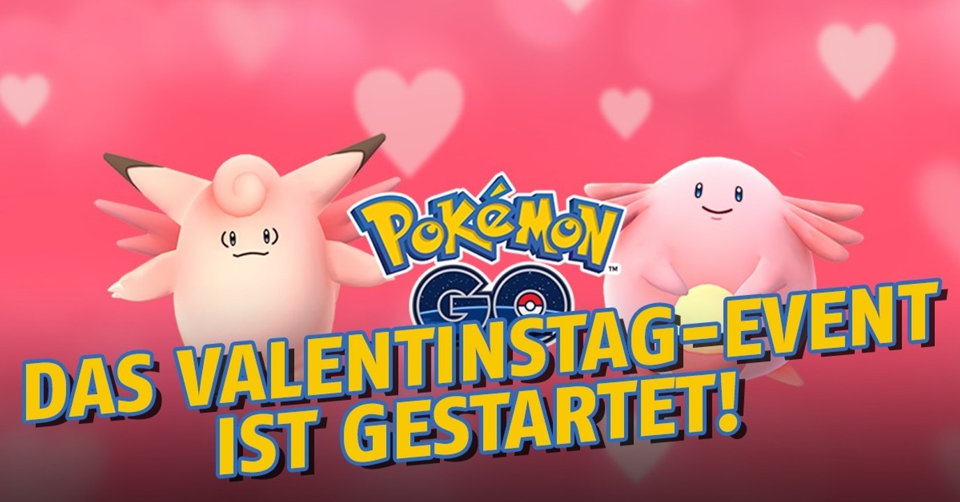 Pokémon GO: Das Valentinstag-Event ist ab sofort verfügbar!