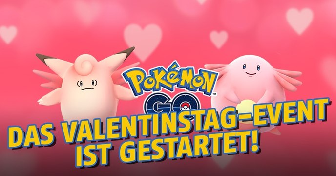 Pokémon GO: Das Valentinstag-Event ist ab sofort verfügbar!
