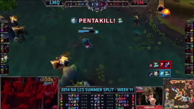 League of Legends : le Pentakill épique de Vassili lors du match TSM vs. LMQ à la Super Week
