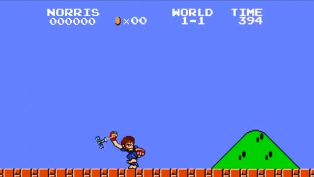 Voici comment Chuck Norris termine le jeu Super Mario Bros !