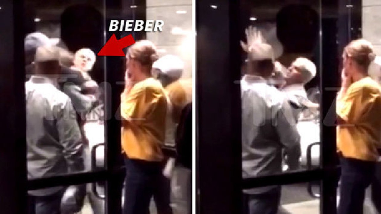Justin Bieber provoziert einen deutlich massiveren Türsteher