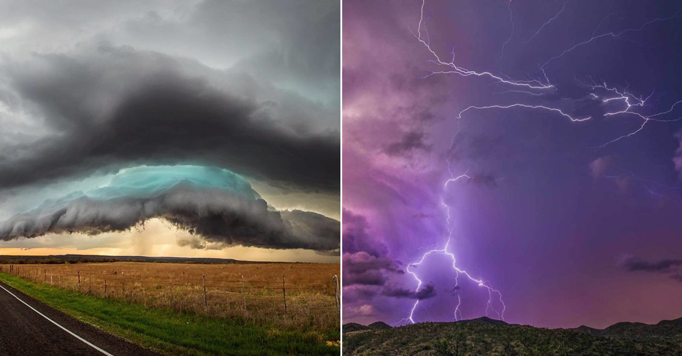 Un chasseur de tempêtes capture d'incroyables photos dans le ciel des Etats-Unis