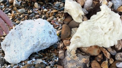 D'étranges amas d'huile de palme envahissent plusieurs plages du Royaume-Uni
