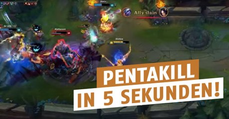 League of Legends: Kayle mit tollem Pentakill im 1vs5