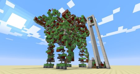 Dans Minecraft, ce joueur crée un robot géant capable de se déplacer et de tirer des missiles