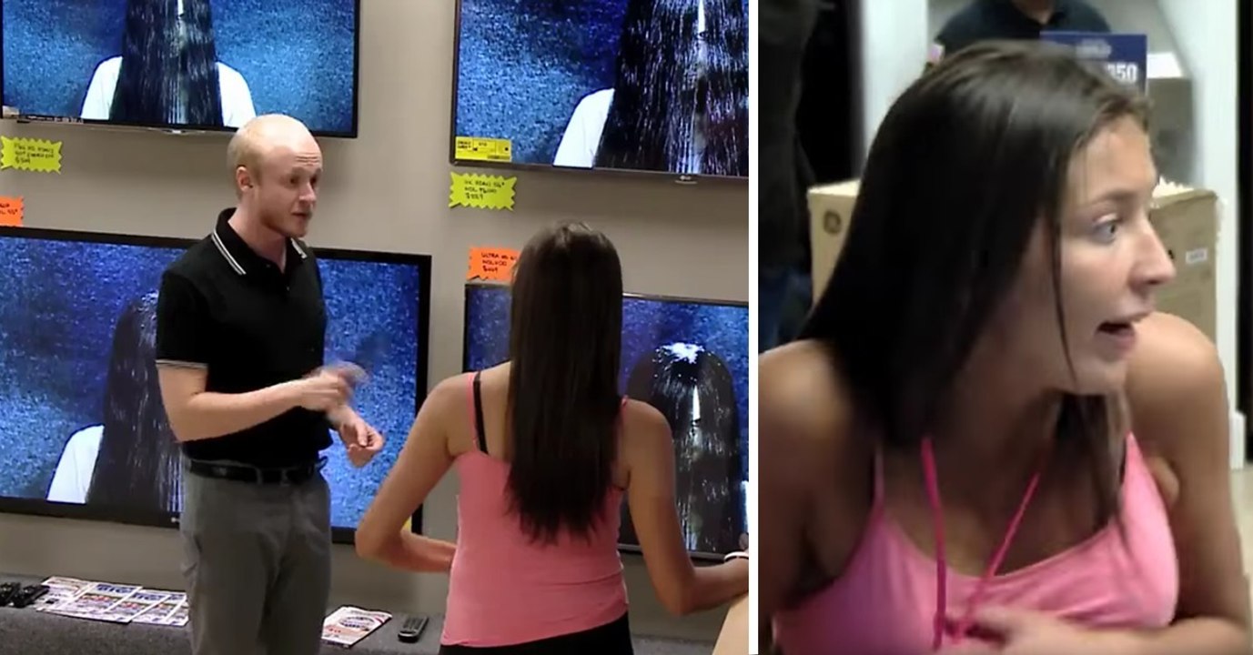 Ein Zombie überrascht TV-Kunden