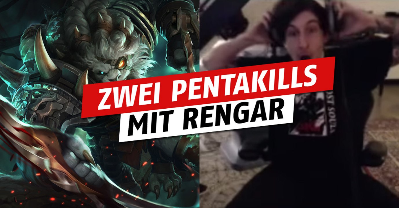 League of Legends: Zwei Pentas in Folge mit Rengar! Er rastet komplett aus
