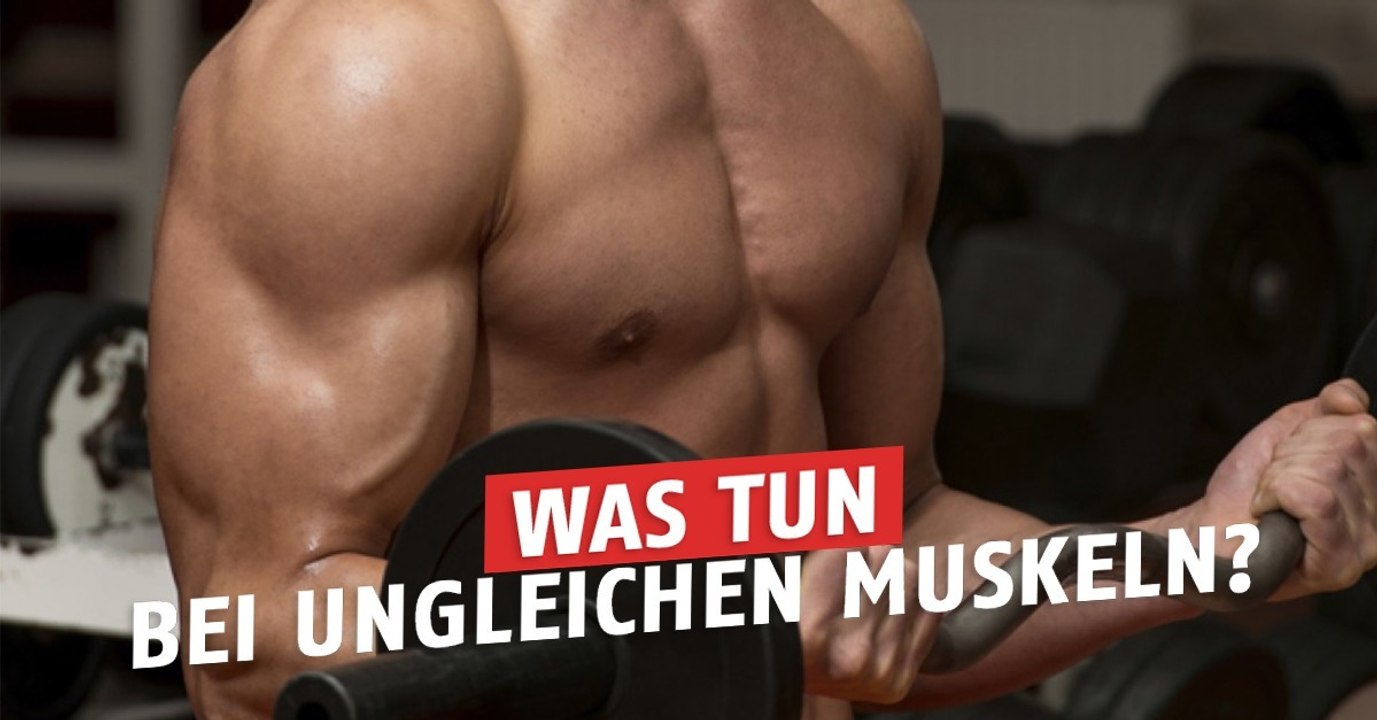 Ein Arm oder ein Muskel ist dicker als der andere - was tun?