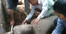 Une remarquable statue découverte dans le temple Angkor Wat au Cambodge