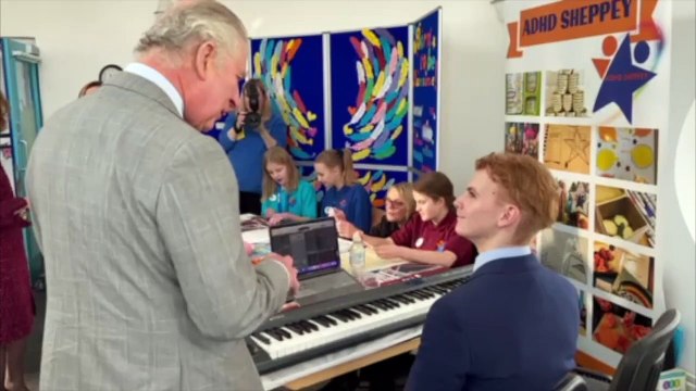 The Prince of Wales and the Duchess of Cornwall started their visit to Kent today with a trip to the Isle of Sheppey