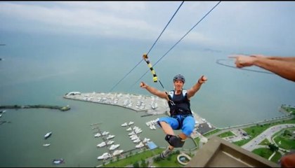 Eine schwindelerregende Fahrt mit der größten Seilbahn der Welt
