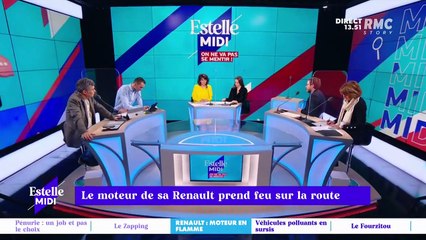 RMC s’engage pour vous : Le moteur de sa Renault prend feu sur la route - 02/02