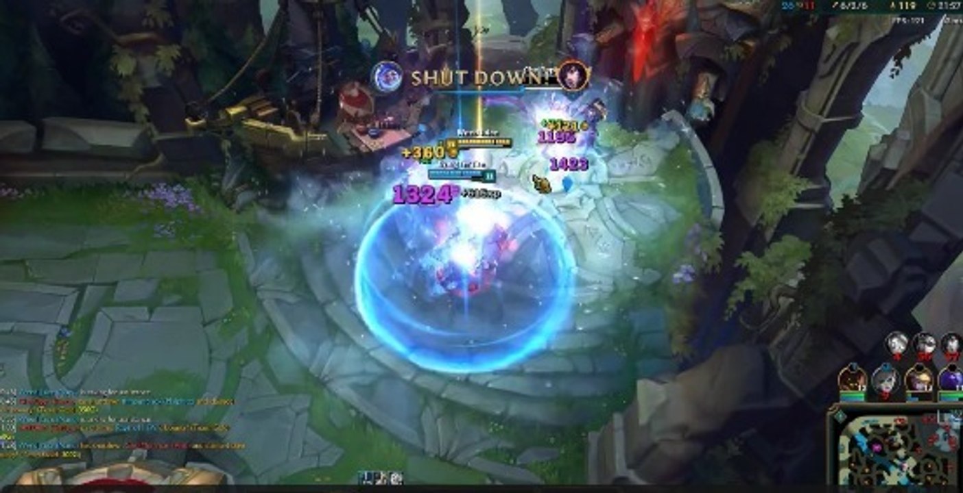 League of Legends: Dank epischer Technik! Nunu mit Triple-Kill im Brunnen