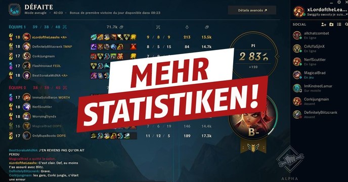League of Legends: Dieser Spieler verlangt von Riot lustigere Statistiken