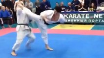 Karate: Ein unglaublich schneller K. o. in 3 Sekunden
