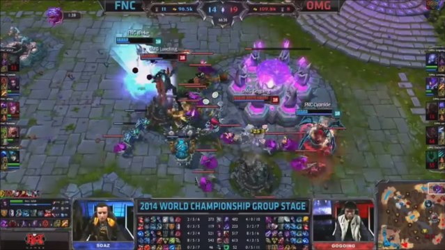 League of Legends : la fin de partie incroyable entre Fnatic et OMG aux Worlds