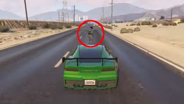 GTA 5 : un piéton surgi de nulle part