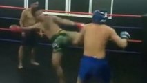 Er hätte diesen Thaiboxtrainer lieber nicht herausfordern sollen...