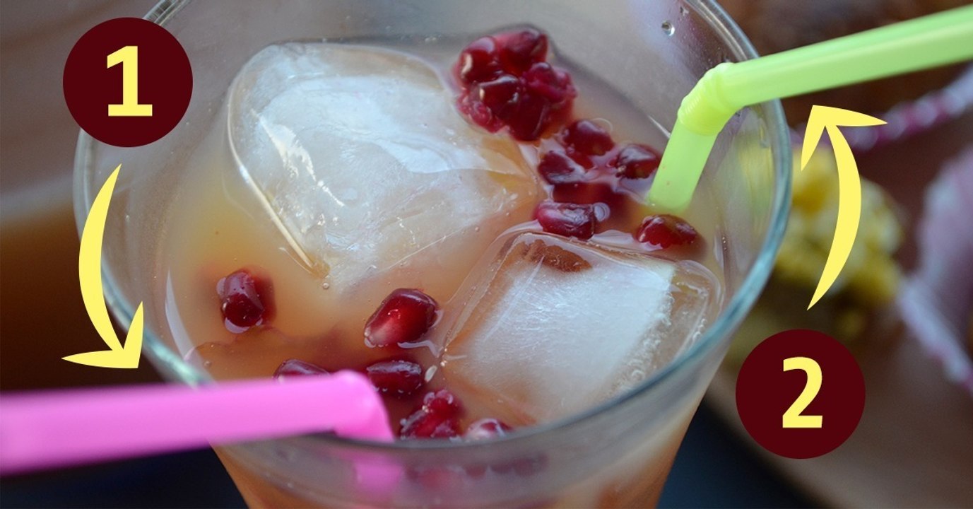 Warum habt ihr so oft 2 Strohhalme in euren Cocktails?