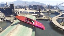 GTA 5 : un joueur réussit à faire grimper son bateau au sommet d'un pont