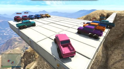 GTA 5 : un combat de voitures au bord du vide