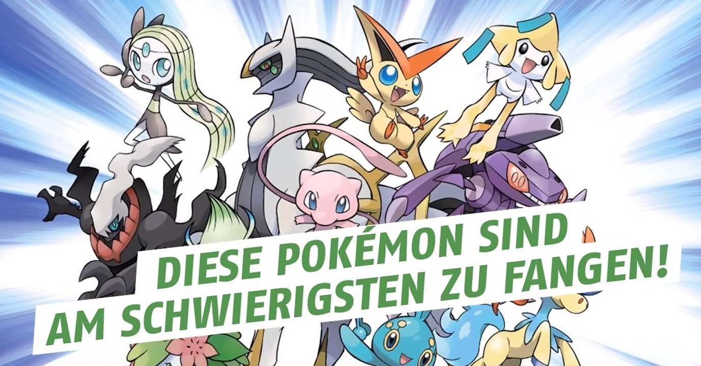 Pokemon GO:  Eine Liste der am schwierigsten zu fangenden Pokémon