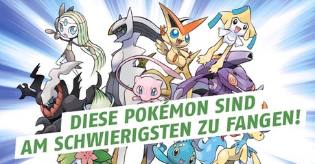 Pokemon GO:  Eine Liste der am schwierigsten zu fangenden Pokémon