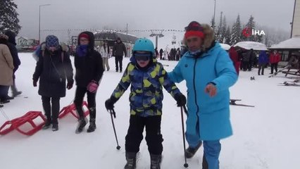 "Kepçeci abi kürümesen olmaz mı" sözleriyle gündem olmuşlardı, o çocuklar kayak merkezine götürüldü