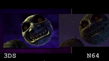 Zelda Majora's Mask : le comparatif graphique des versions 3DS et Nintendo 64