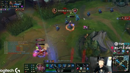 La jugada perfecta de un profesional esquivando habilidades (League of Legends)