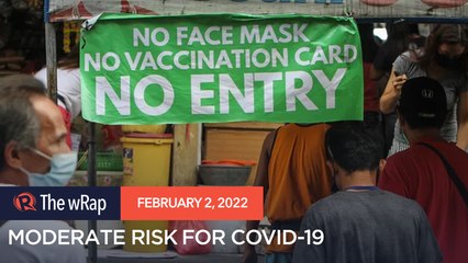 Philippines back to ‘moderate risk’ for COVID-19 – DOH