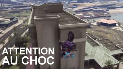 GTA 5 : une cascade impressionnante à moto finit d'une façon inattendue