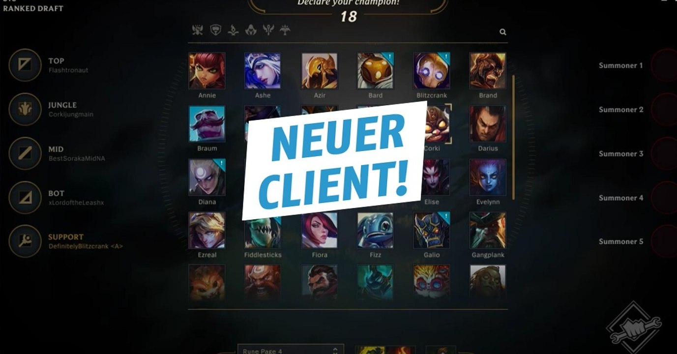 League of Legends: Vorschau auf den neuen LoL-Client