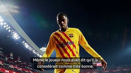 Barcelone - Laporta : "Nous pensons que Dembélé a un accord avec un autre club"