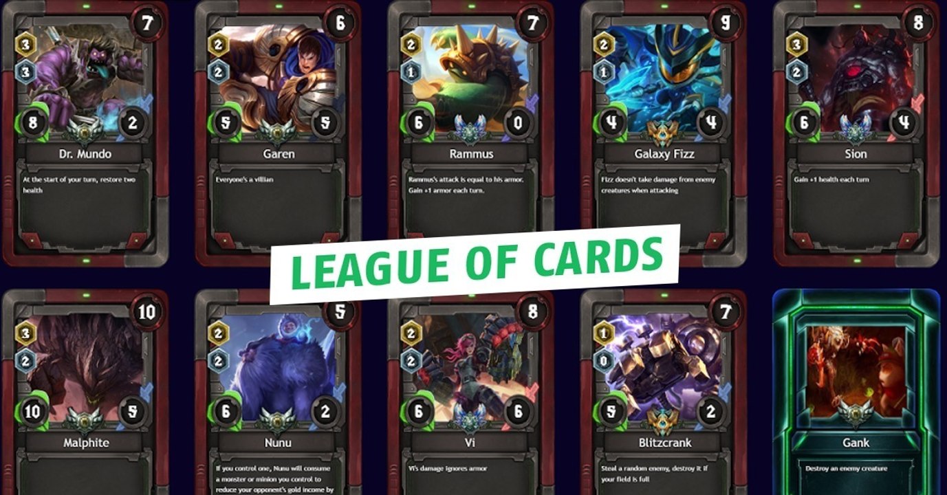 League of Cards: Ein Kartenspiel im Stil von League of Legends