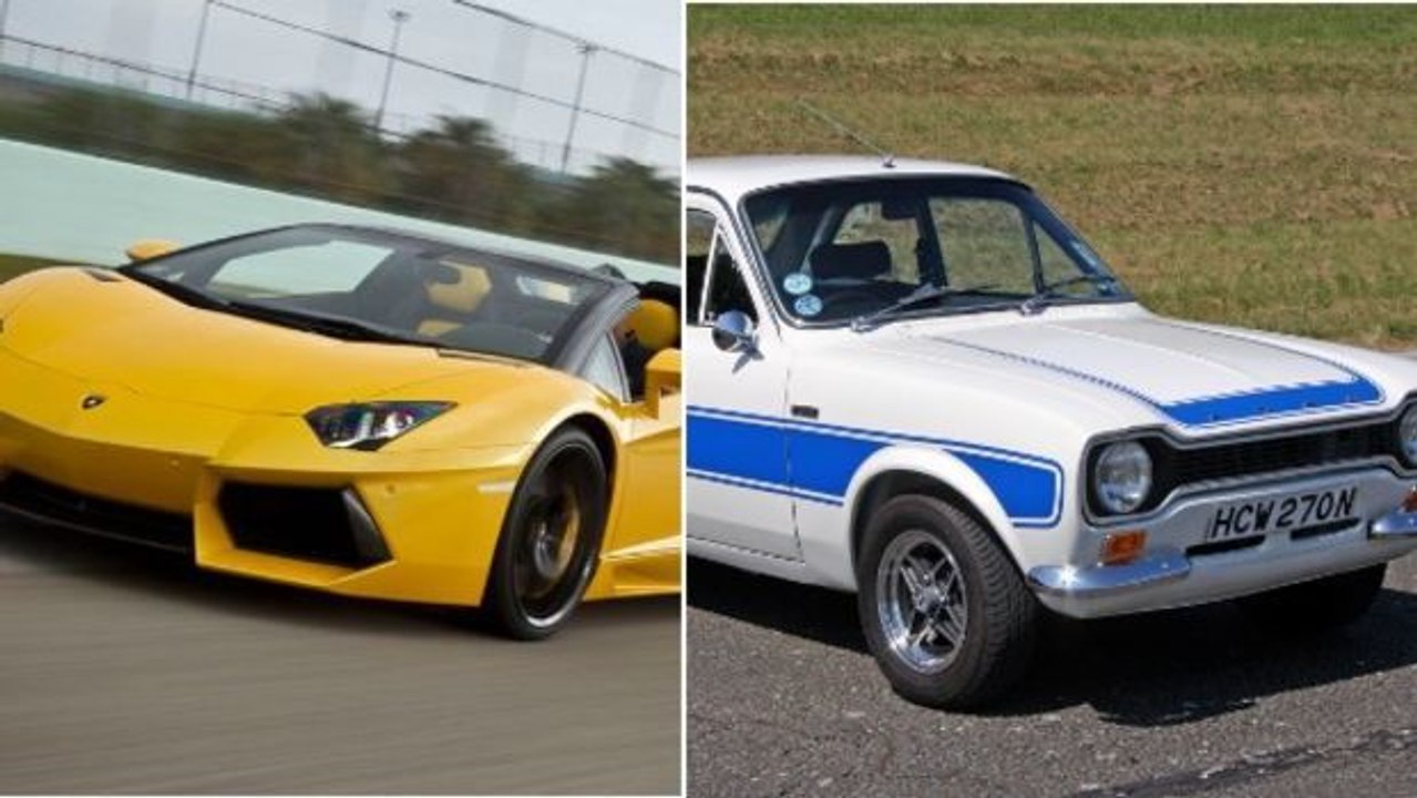 Äußerst ungewöhnlich: Lamborghini wird von altem Ford Escort gedemütigt!