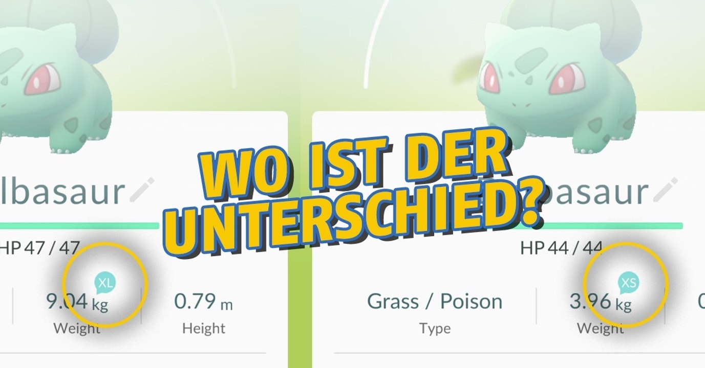 Pokémon Go: Kommt es vielleicht doch auf die Größe an?