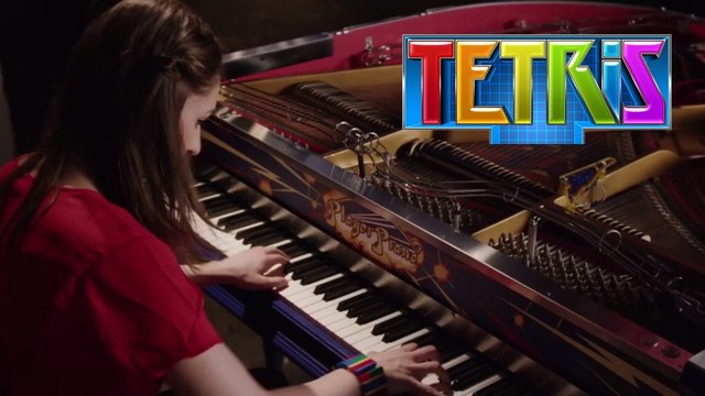 Le thème de Tetris repris à la perfection sur un piano-flipper