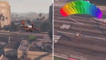 GTA 5 : il réalise l'une des plus belles cascades jamais vues en parachute