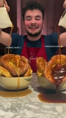 Download Video: Sweet or savoury: The Furnace sparks debate over whether Yorkshire puddings should be enjoyed as a DESSERT