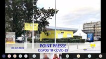 Situation épidémiologique et vaccinale à Bruxelles point press dispositif COVID-19  du 01 02 2022